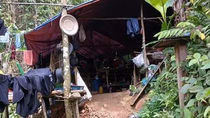 Quảng Trị lại phát hiện lán trại dựng giữa rừng để khai thác vàng trái phép