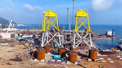 Hoàn thành 33 chân đế điện gió xuất khẩu – cột mốc quan trọng trong quá trình phát triển của Petrovietnam