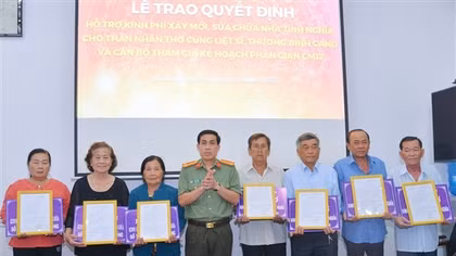 Những mái ấm đậm nghĩa tình của Công an tỉnh Cà Mau