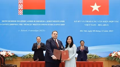 Từ 30/1, Hiệp định miễn thị thực Việt Nam - Belarus chính thức có hiệu lực
