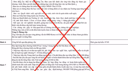 Cảnh báo lừa đảo lao động đi Hàn Quốc