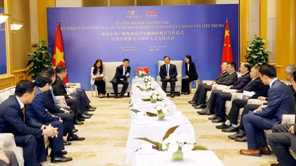 Đài truyền hình quốc gia của Việt Nam và Trung Quốc ký kết, công bố các dự án hợp tác chiến lược