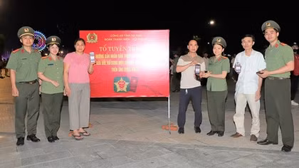 Công an xã ở Hà Nam giữ vững nền tảng an ninh, tích cực chuyển đổi số
