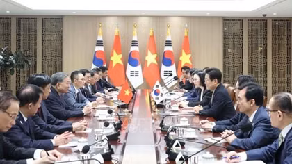 Tổng Bí thư Tô Lâm hội đàm với Tổng thống Hàn Quốc Lee Jae Myung