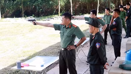 Thanh niên Công an Sơn La tranh tài sôi nổi tại giải bắn súng năm 2025
