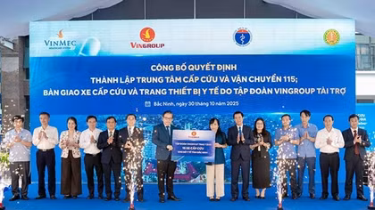 Vingroup hỗ trợ Bắc Ninh xây dựng hệ thống cấp cứu ngoại viện chuẩn quốc tế