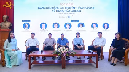 Tập huấn nâng cao năng lực truyền thông báo chí về trung hoà cacrbon
