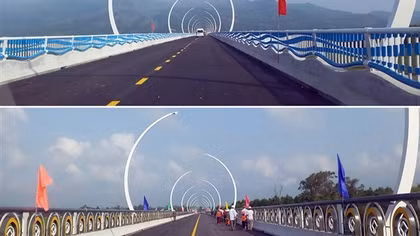 Thông xe kỹ thuật 2 chiếc cầu quan trọng bắc qua sông Vu Gia và Thu Bồn