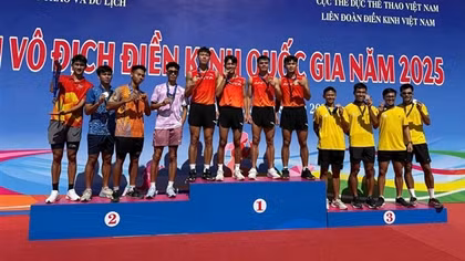 Đoàn CAND tiếp tục "gặt vàng" tại Giải vô địch Điền kinh Quốc gia 2025