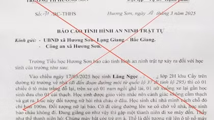 Trường tiểu học vội vàng ra cảnh báo bắt cóc khiến người dân gây hoang mang