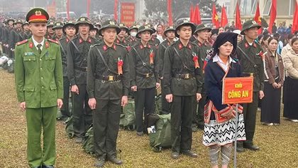 Xúc động ngày lên đường nhập ngũ