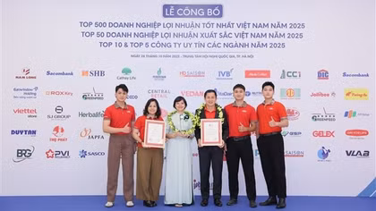 Dai-ichi Life Việt Nam lần thứ 5 nhận giải thưởng “Top 500 Doanh nghiệp Lợi nhuận tốt nhất Việt Nam”