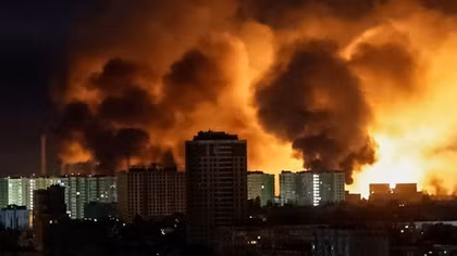 Kiev chìm trong lửa khói vì đòn tập kích của Nga