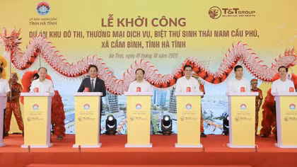Khởi công Dự án Khu đô thị, thương mại dịch vụ, biệt thự sinh thái Nam Cầu Phủ