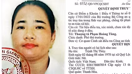 Truy tìm người phụ nữ liên quan vụ án lừa đảo chiếm đoạt tài sản