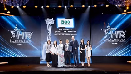 F88 được vinh danh với Giải thưởng “Gắn kết nhân viên” tại HR Excellence 2025