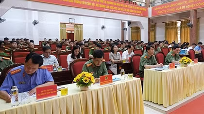 Công an nhiều tỉnh, thành lấy ý kiến xây dựng các dự án luật do Bộ Công an chủ trì soạn thảo