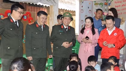 Bộ Công an hỗ trợ xây dựng điểm trường mầm non tại xã đặc biệt khó khăn tỉnh Tuyên Quang