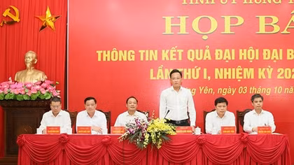 Đại hội đại biểu Đảng bộ tỉnh Hưng Yên lần thứ I, nhiệm kỳ 2025 – 2030 thành công tốt đẹp