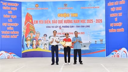 Hơn 10 nghìn học sinh ở Vĩnh Long tham gia cuộc thi “Em yêu biển đảo quê hương”