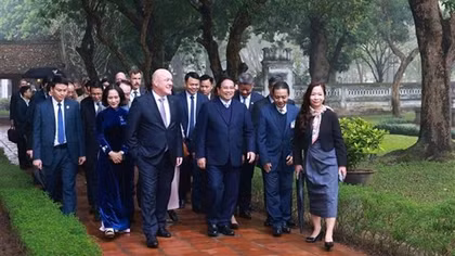 Thủ tướng Phạm Minh Chính và Thủ tướng Christopher Luxon thăm Văn Miếu - Quốc Tử Giám