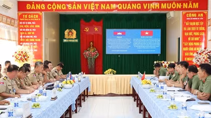 Công an tỉnh An Giang tăng cường hợp tác với công an các tỉnh bạn Campuchia