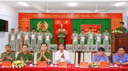 Các trại giam Tây Nam bộ công bố quyết định đặc xá