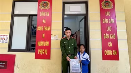 Công an xã Bằng Thành triển khai mô hình gian hàng 0 đồng