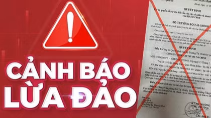 Cảnh báo giả danh Bộ Tài chính để lừa đảo
