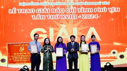 Phóng viên Báo CAND đoạt giải báo chí tỉnh Phú Yên