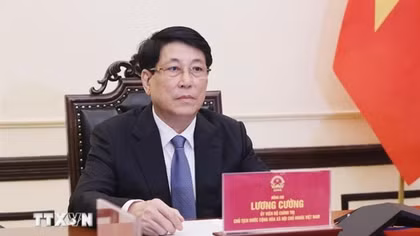 Chủ tịch nước Lương Cường điện đàm với Tổng thống Hàn Quốc Lee Jae Myung