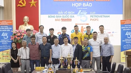 200 VĐV tham dự Giải vô địch bóng bàn quốc gia Báo Nhân Dân lần thứ 43