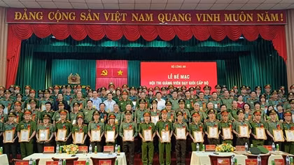 Bế mạc Hội thi giảng viên dạy giỏi cấp Bộ Công an năm học 2024 – 2025