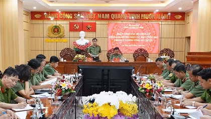 Bộ Công an khảo sát, hướng dẫn các mặt công tác cho Công an cấp xã ở Tây Ninh