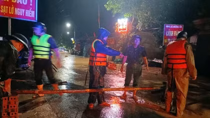 Lực lượng CAND chủ động ứng phó với mưa lớn, lũ, ngập lụt, lũ quét, sạt lở đất