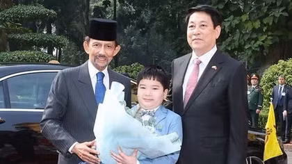 Chủ tịch nước Lương Cường chủ trì lễ đón chính thức Quốc vương Brunei