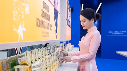 Không gian trưng bày và trải nghiệm của Vinamilk hút khách tại Triển lãm thành tựu đất nước 80 năm