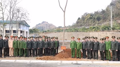 Công an các địa phương hưởng ứng Lễ phát động Tết trồng cây