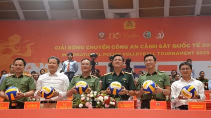 Khai mạc Giải bóng chuyền Công an, Cảnh sát quốc tế 2025