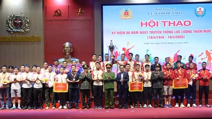 Bế mạc và trao giải Hội thao Cụm thi đua số 5 – Bộ Công an