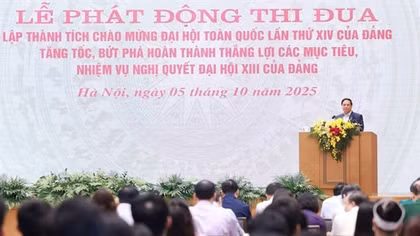 Thủ tướng phát động thi đua chào mừng Đại hội XIV của Đảng và bầu cử Quốc hội