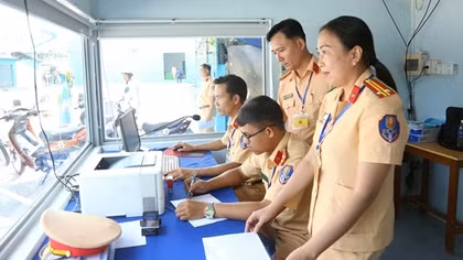 Công an Tiền Giang lần đầu tiên tổ chức kỳ thi sát hạch lái xe hạng A1