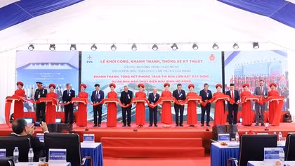 EVN khởi công, khánh thành đồng loạt nhiều dự án, công trình điện