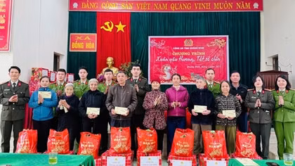 Công an Quảng Bình lan toả Xuân ấm áp, Tết yêu thương