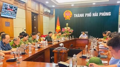 Bộ Công an thành lập Sở chỉ huy tiền phương tại Hải Phòng chủ động ứng phó bão WIPHA