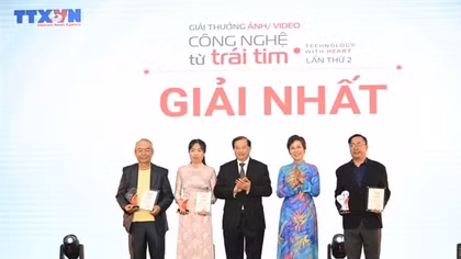 Vinh danh 32 tác phẩm xuất sắc đoạt Giải thưởng 'Công nghệ từ trái tim' lần thứ 2