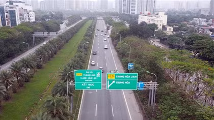 Đề xuất cấm xe tải chạy ở làn tốc độ cao nhất Đại lộ Thăng Long và đường Võ Nguyên Giáp