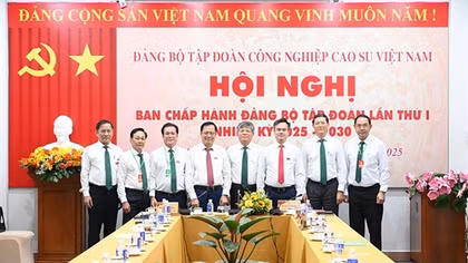 Đồng chí Trần Công Kha tái đắc cử Bí thư Đảng ủy VRG nhiệm kỳ 2025 - 2030