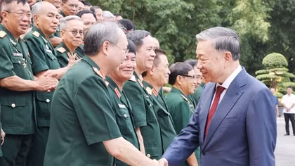 Tổng Bí thư, Chủ tịch nước Tô Lâm gặp mặt đoàn cựu chiến binh Sư đoàn 308