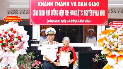 Hoàn thành tu bổ Nhà tưởng niệm Anh hùng liệt sĩ Nguyễn Phan Vinh